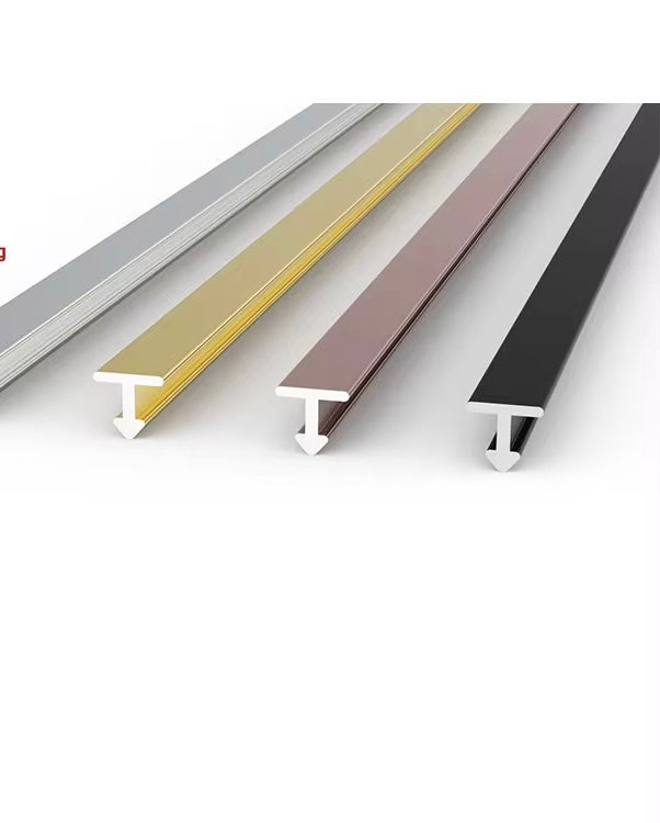 SPC PANLEN / PVC PANEPN T Aluminium afdeklat PVC/SPC wandpanelen