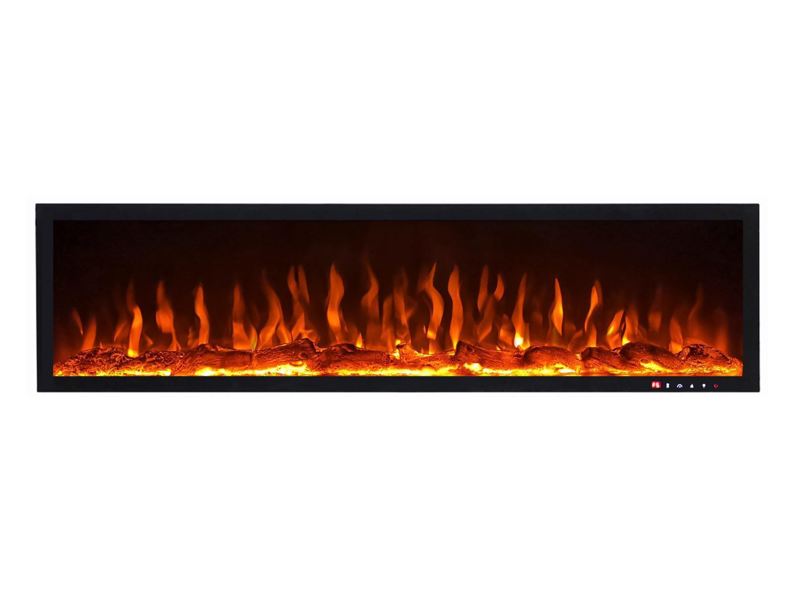 Zilver-Luxe Sfeerhaard met 2 maten 152CM -182 CM zonder verwarming