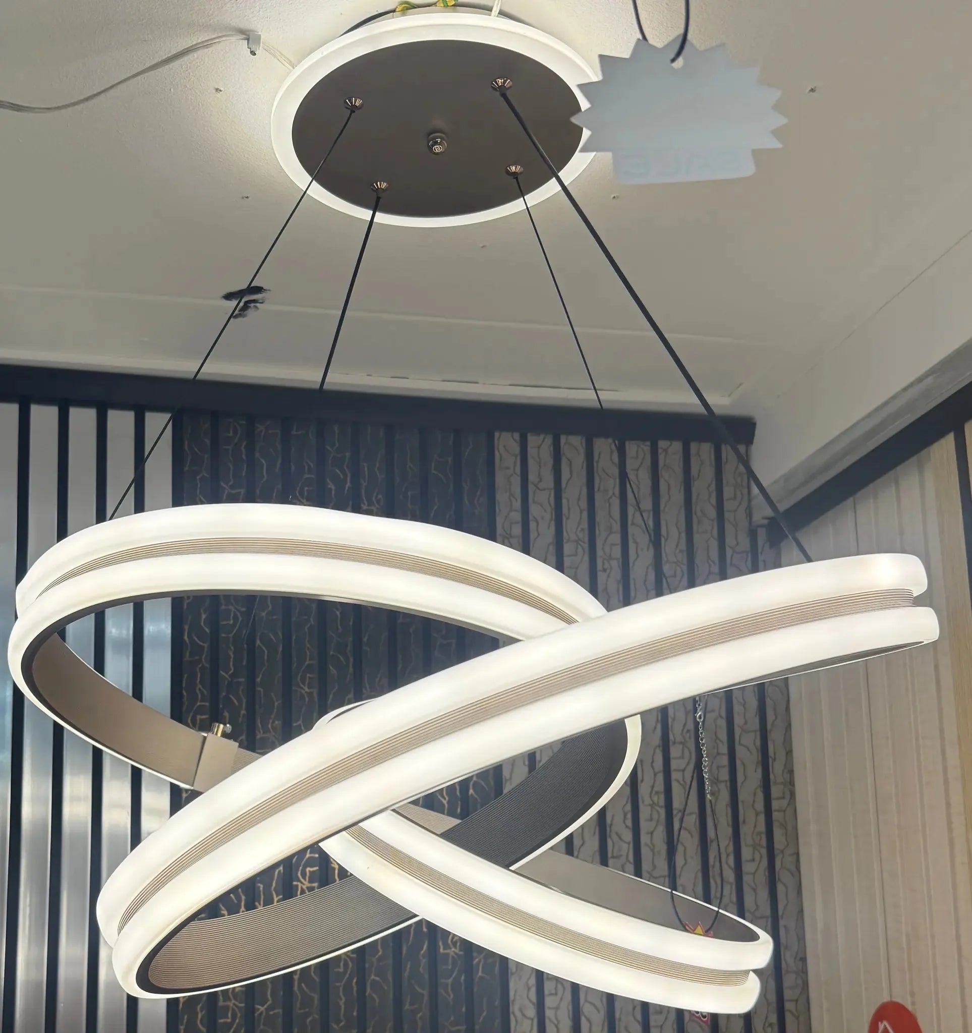 Moderne Wit Spiraal Hanglamp – Luxe Design Verlichting – Hanglampen