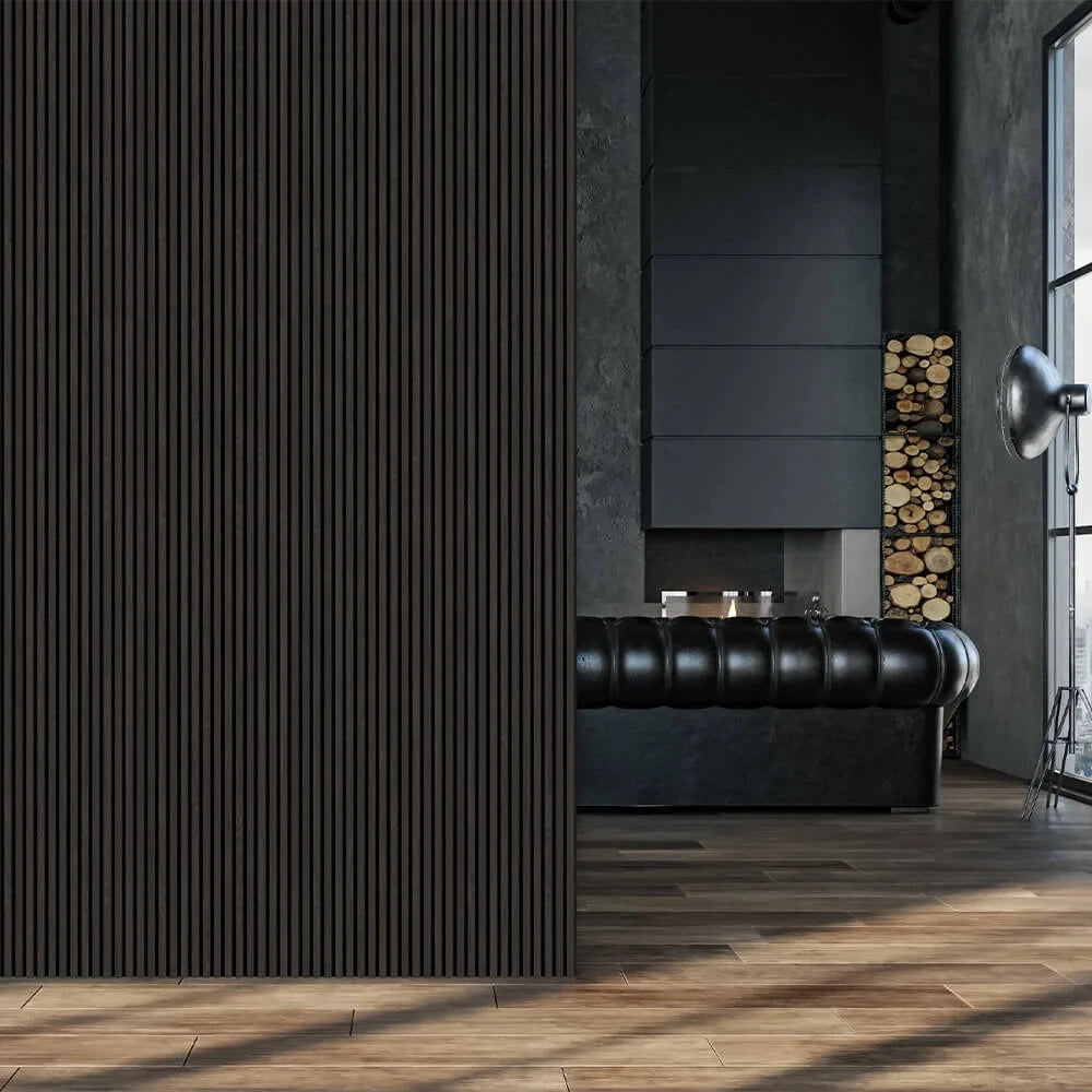 akoestische wandpanelen goedkoop Zwart Eiken