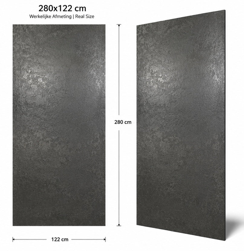 SPC WANDPANELEN TITAANS MITALLISCHE STEEN 2800-1220-3 mm