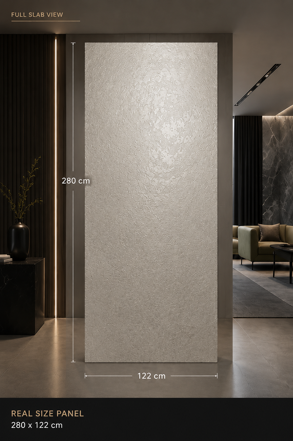 SPC WANDPANELEN ELITE KASJMIEREN STEEN 2800-1220-3 mm