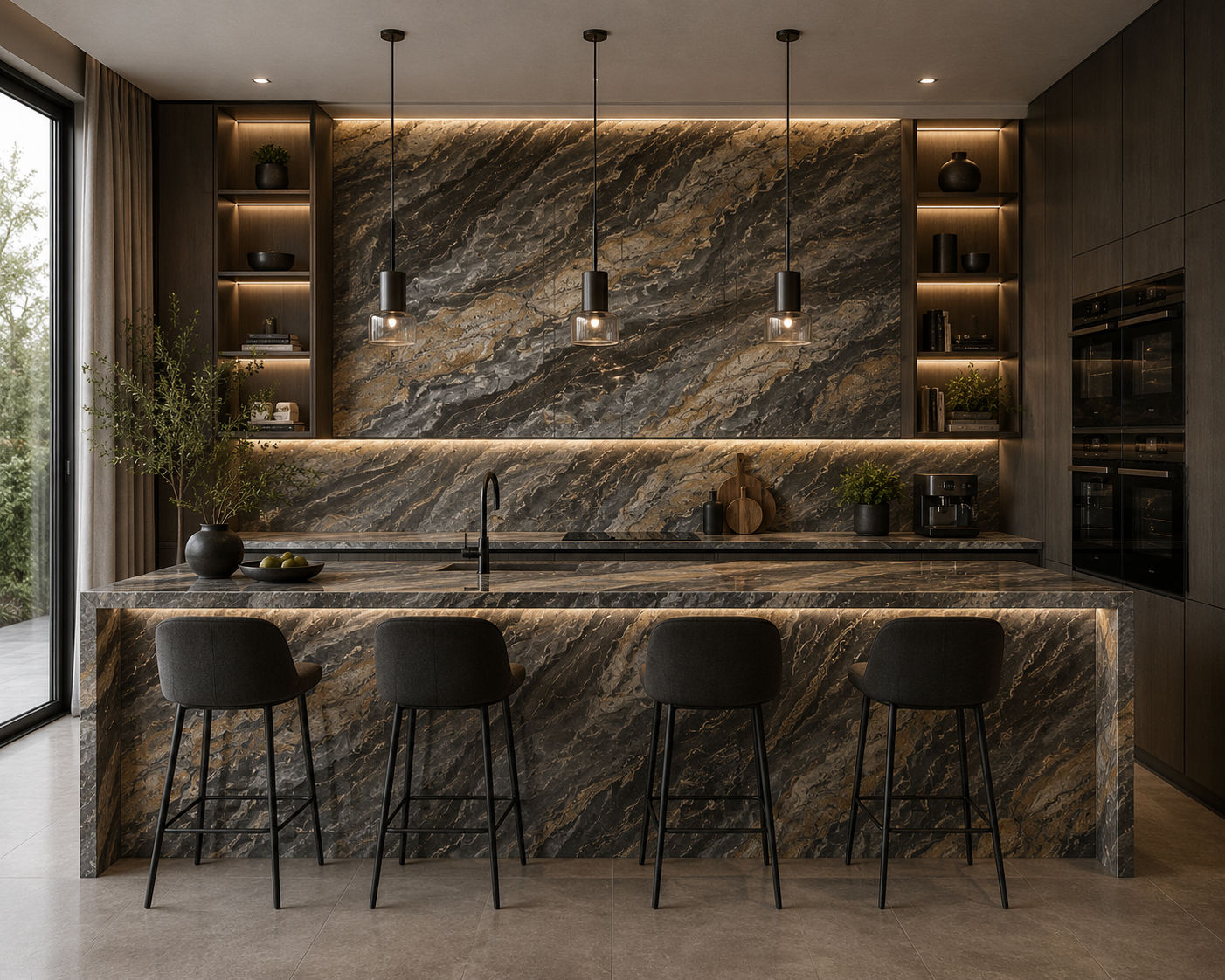 SPC PANELEN Mooiste Wandpaneel Marmer Shadow Stone 2800-1220-3mm