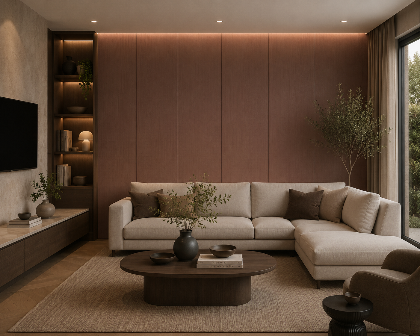 Bamboe Wandpanelen- Pure Walnut 2800-1220-5 mm 11 KG