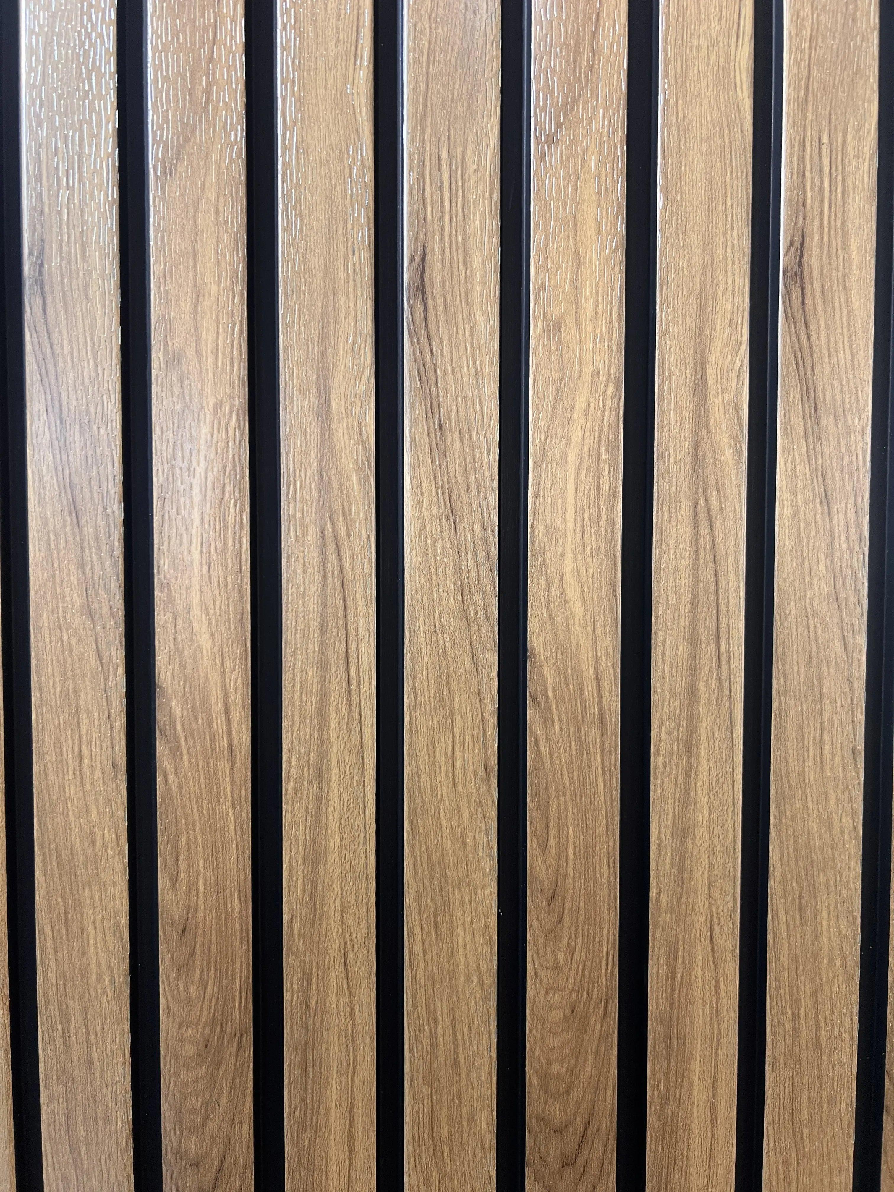 Wandpaneel – KUNSTSTOF – Licht Walnoot Look – WATERVAST 260*12 cm
