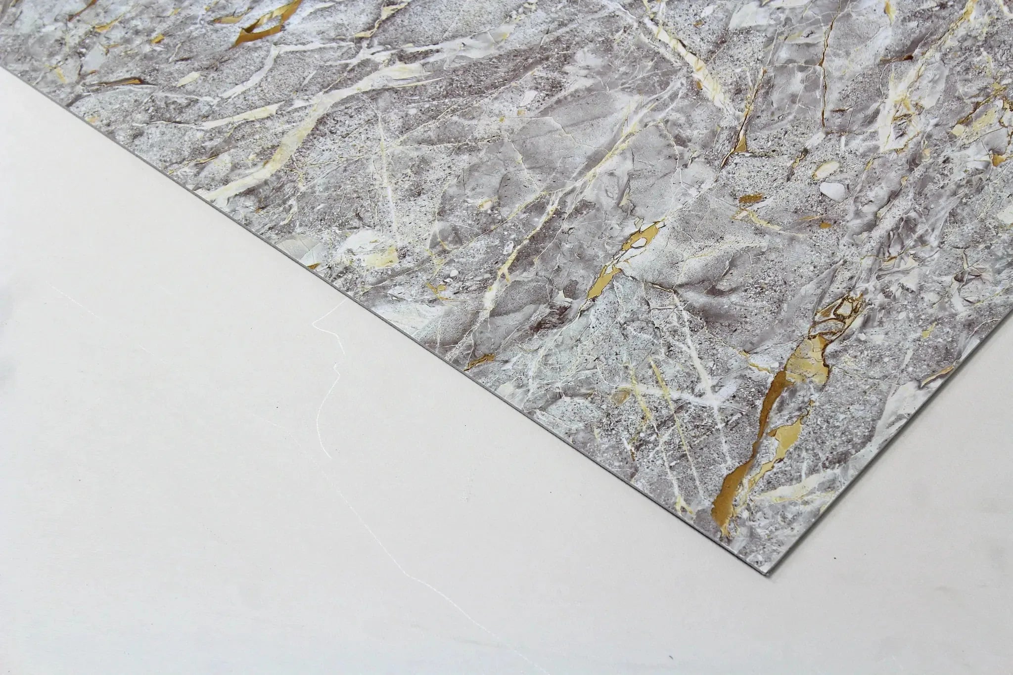 Wandpaneel marmerlook Stormy Gray 280x120cm – Hoogglans