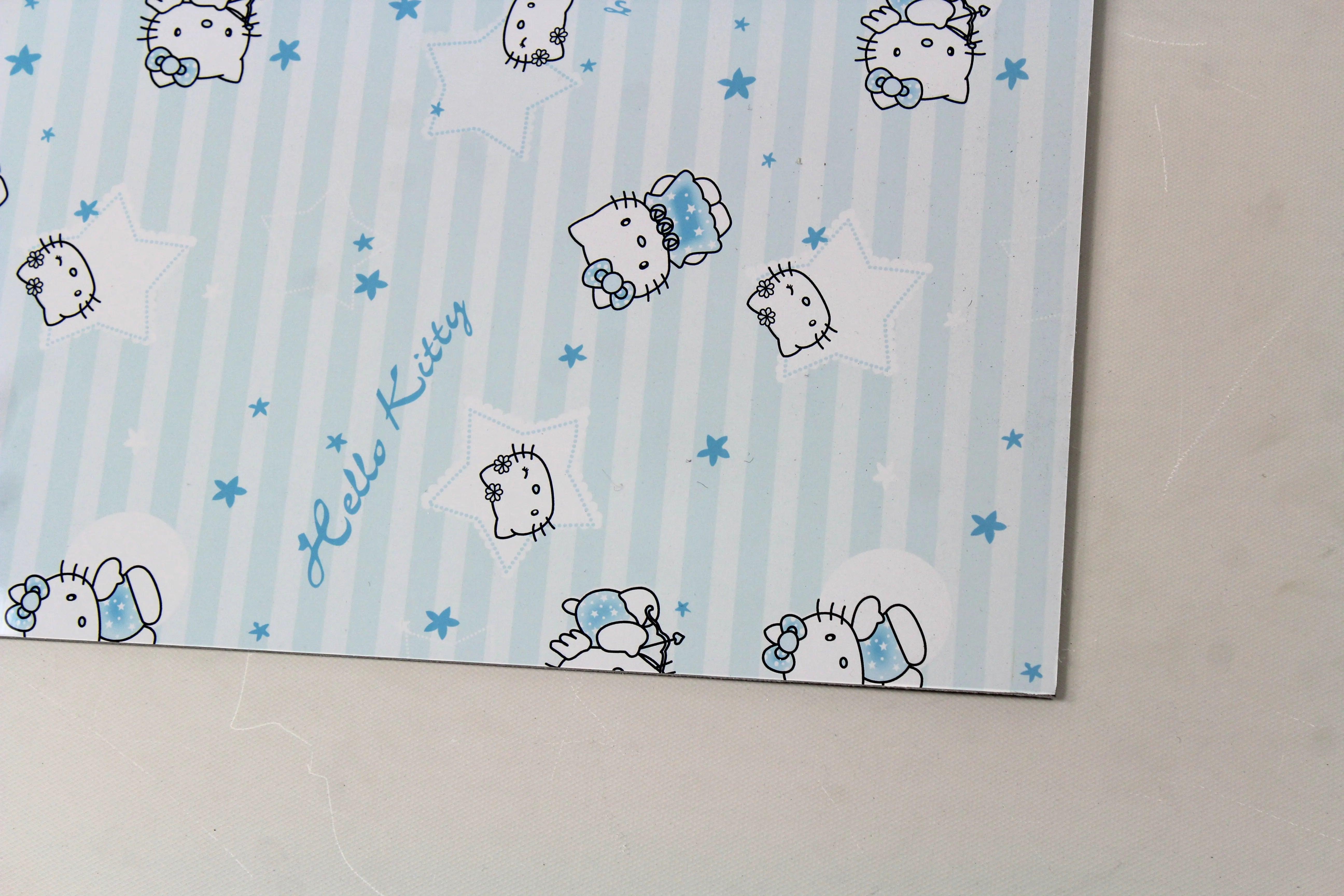 PVC Marmer Plaat -Waterbestendig Wandpaneel - Hoogglans babyblauw kinderkamer 280x120cm