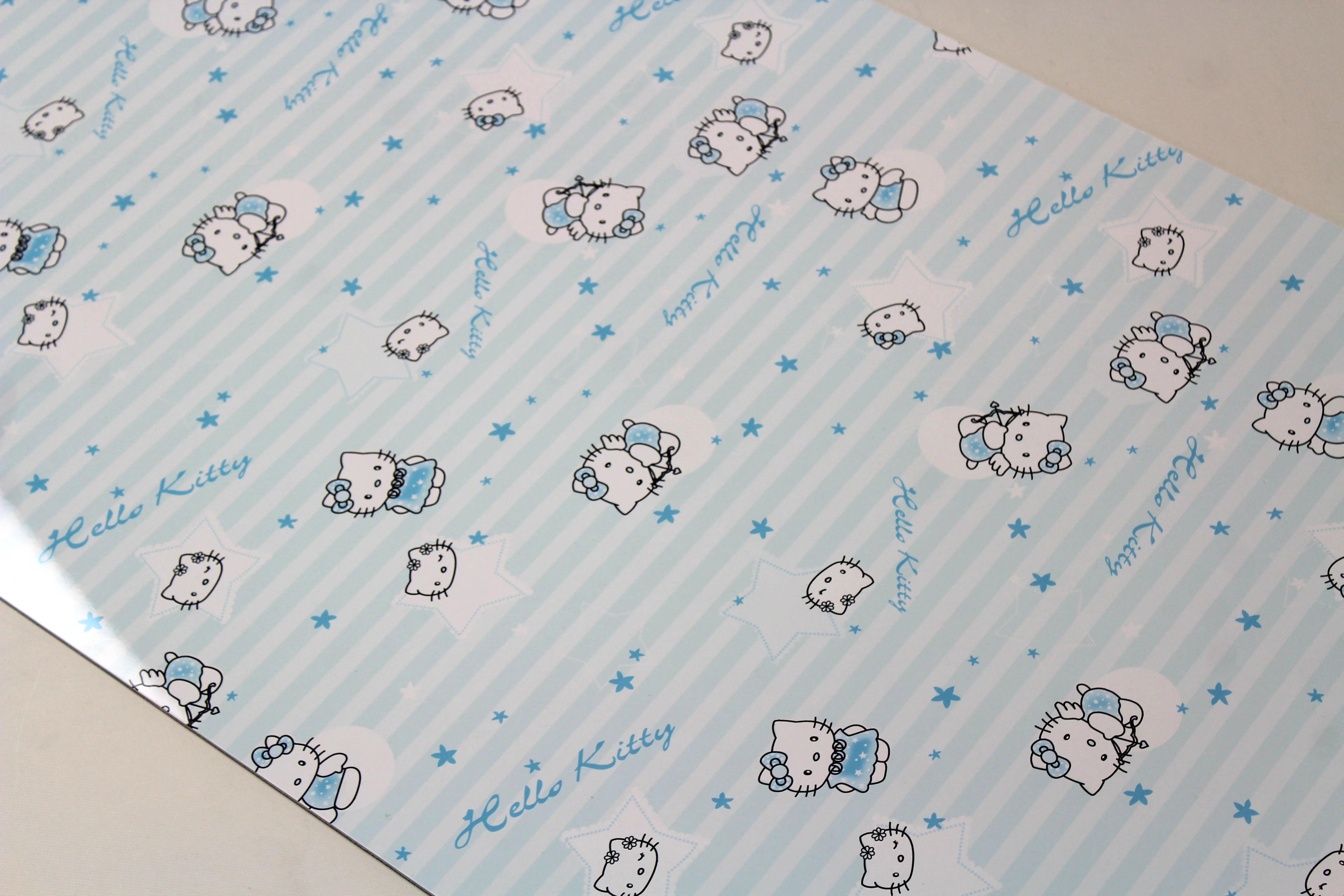 PVC Marmer Plaat -Waterbestendig Wandpaneel - Hoogglans babyblauw kinderkamer 280x120cm