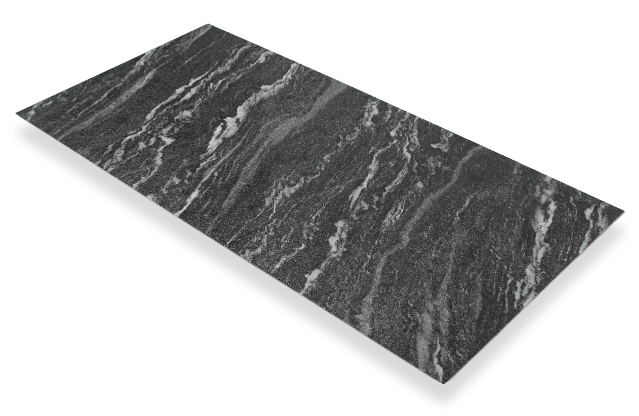 Chique 3D Stijl Wandpaneel Zwart Calacatta – 3D