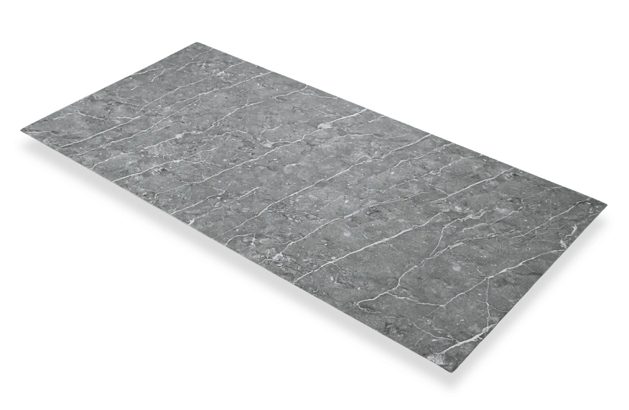 PVC Wandpaneel marmerlook Stormgrijs 280x120cm – Hoogglans