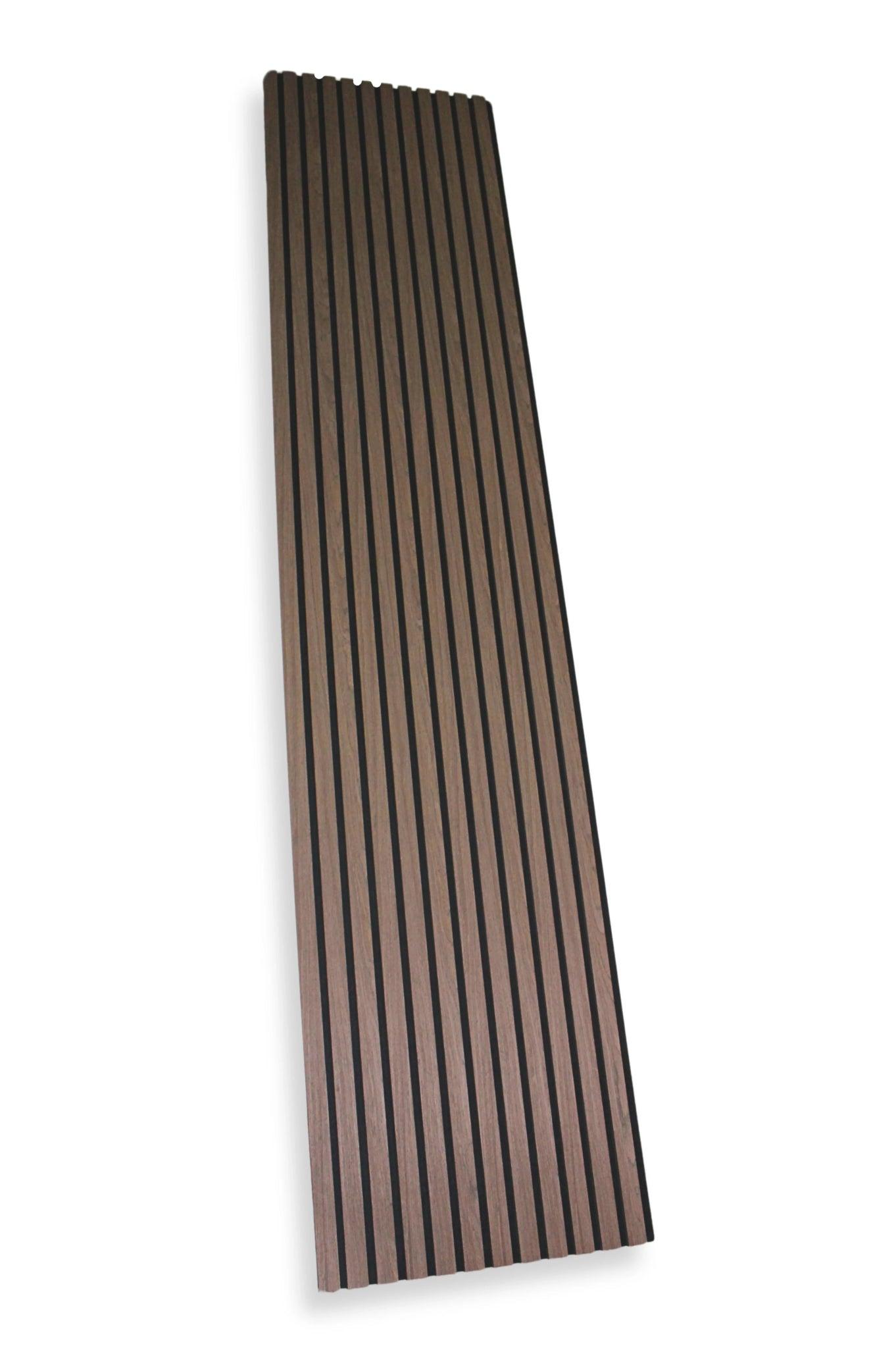 Akoestisch wandpaneel | Klassiek Walnoot | 270x60 cm - - Elite Decoration