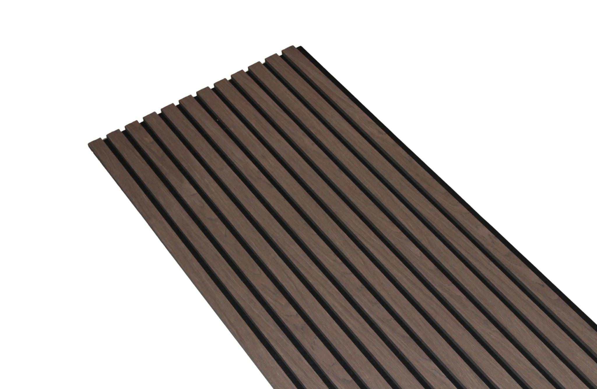 Akoestisch wandpaneel | Klassiek Walnoot | 270x60 cm - - Elite Decoration
