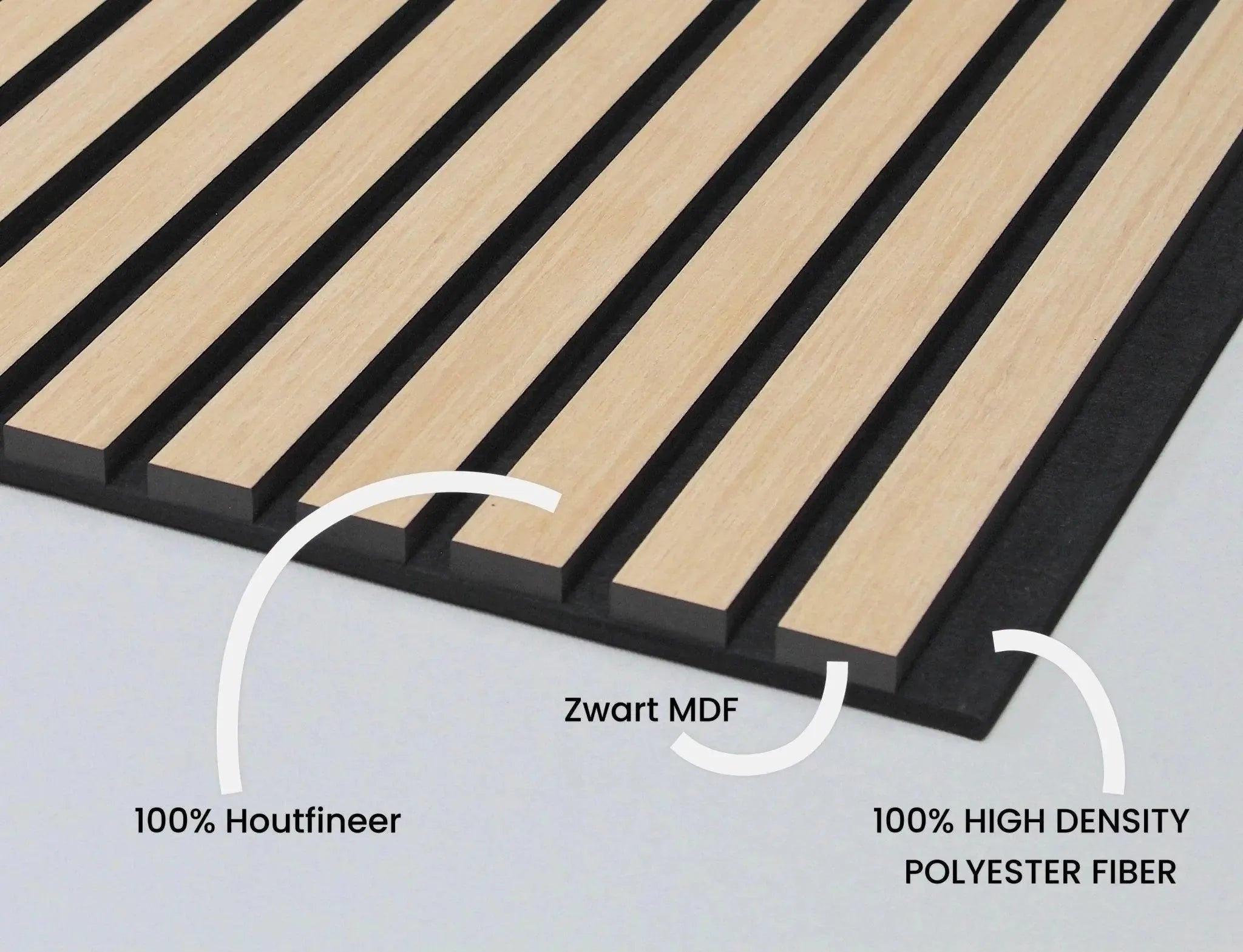 Akoestisch Wandpaneel Eiken Donker – Wall panel