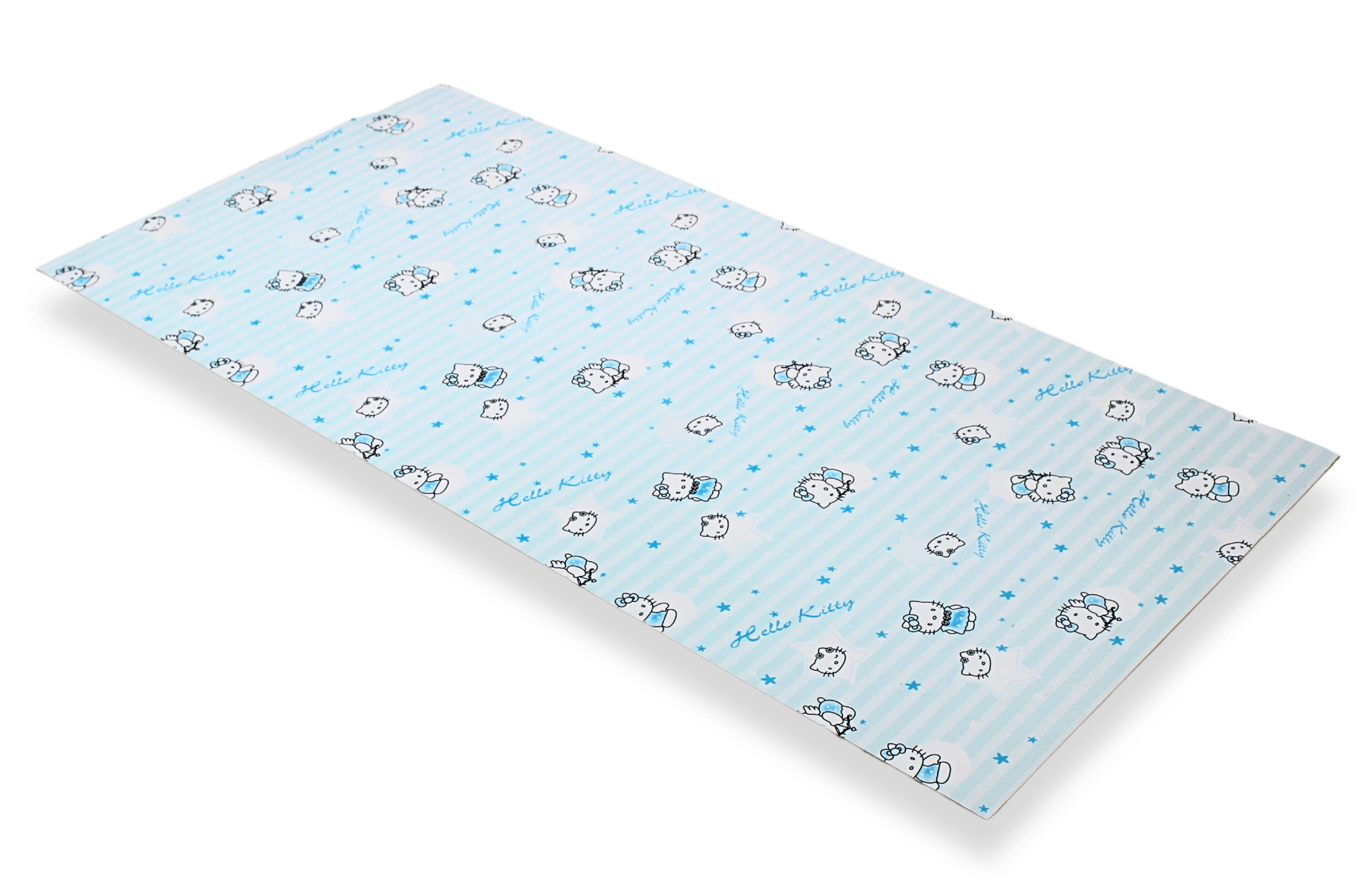 Marmerlook panel | babyblue kinderkamer | 280x120 cm - Hoogglans - Elite Decoration