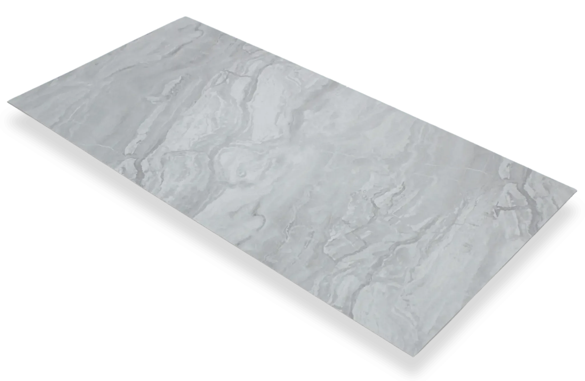 Waterbestendig Wandpaneel Marmer Gletsjergrijs 280x120cm – Hoogglans