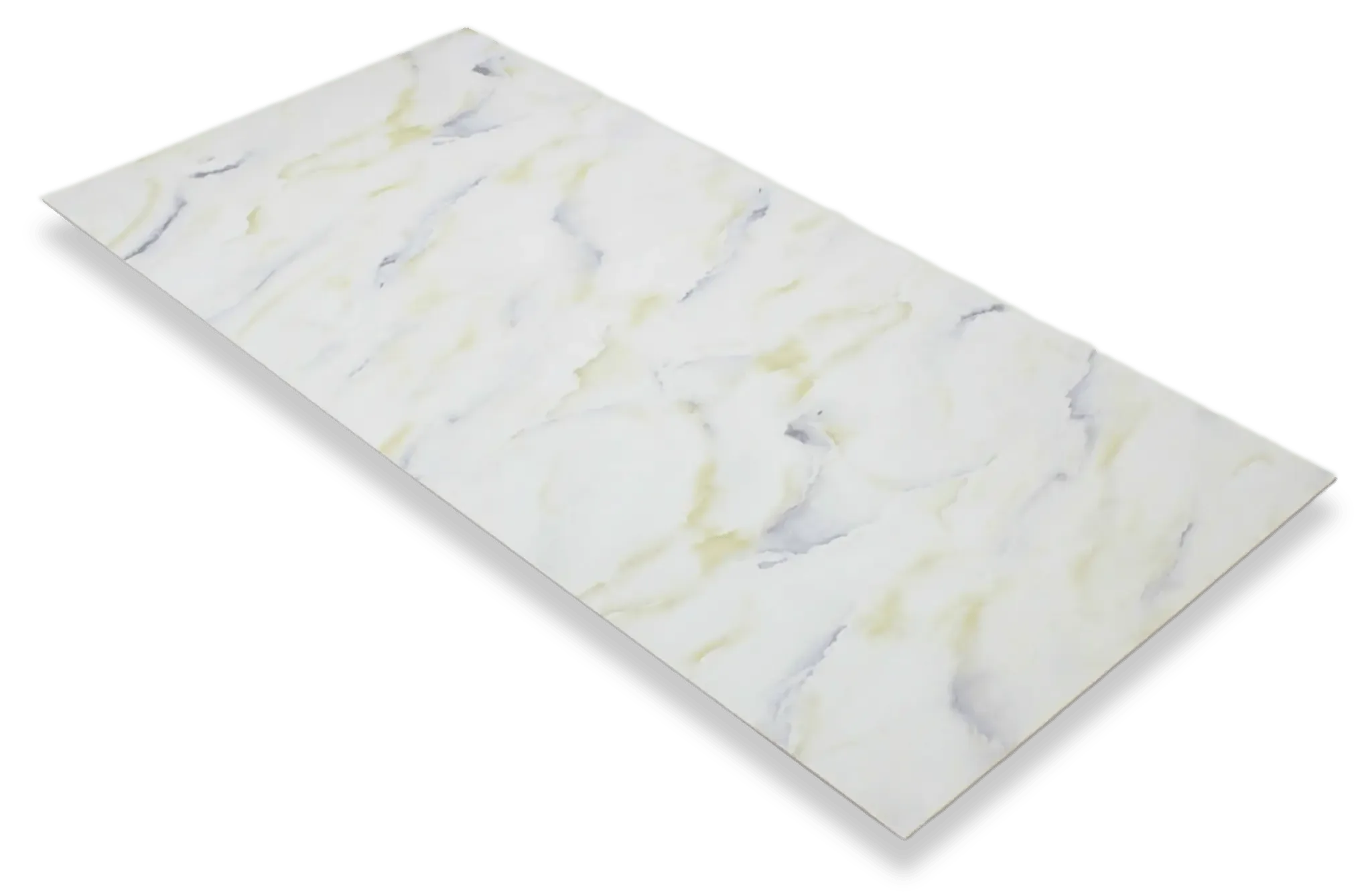 PVC Marmer Plaat Marineblauw 280x120cm – Hoogglans