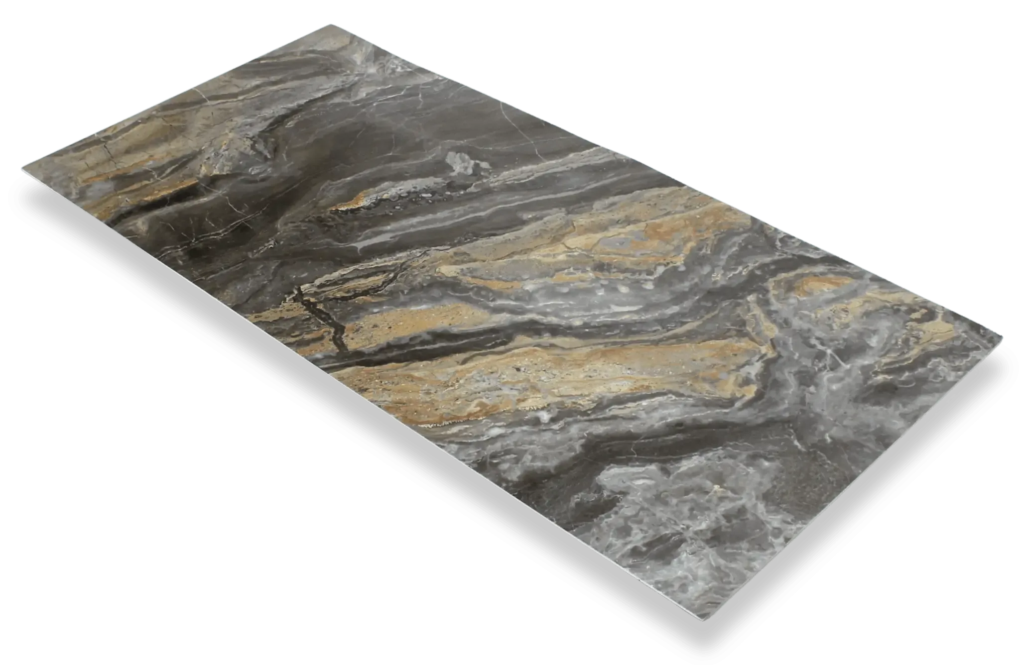 Mooiste Wandpaneel Marmer Shadow Stone 280x120cm – Hoogglans