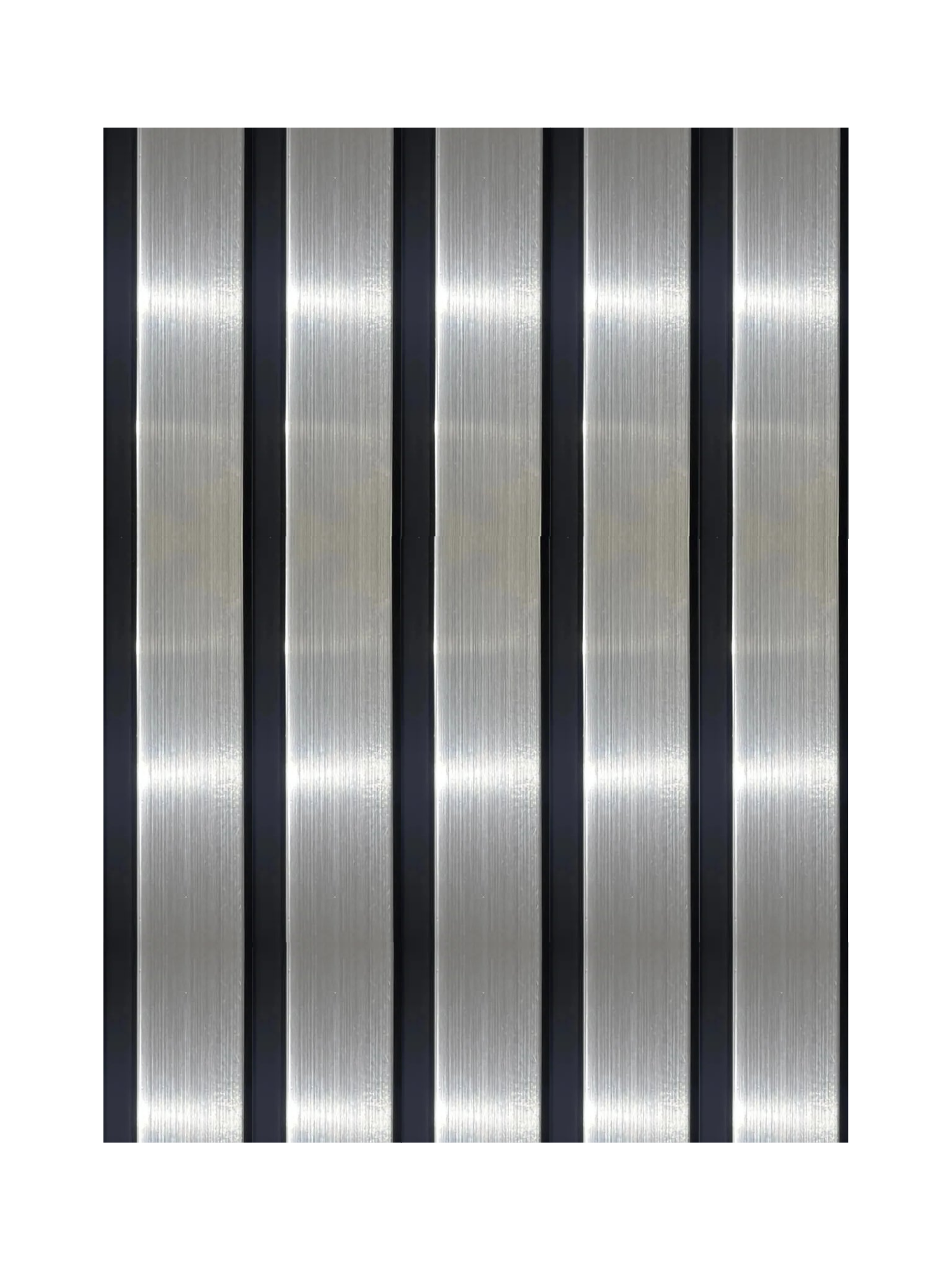 Kunststof Wandpaneel Zilver kleur