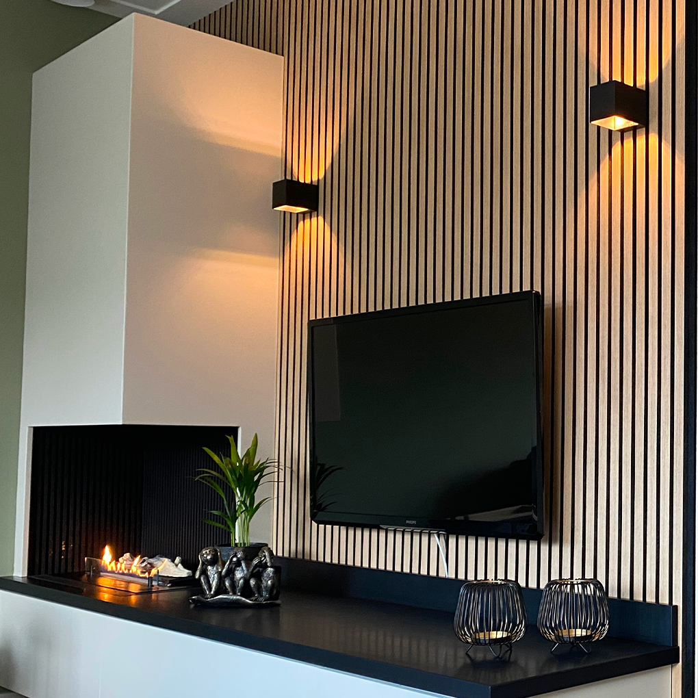 Akoestische wandpaneel | Classic Oak (Eiken Licht) | 270x60 cm -  Wall panel - Elite Decoration