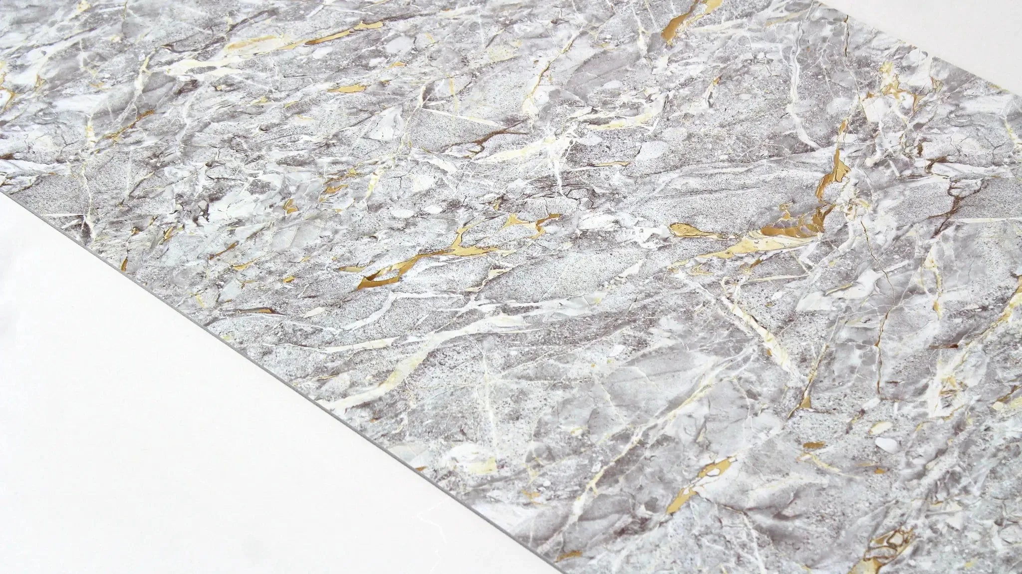 Wandpaneel marmerlook Stormy Gray 280x120cm – Hoogglans