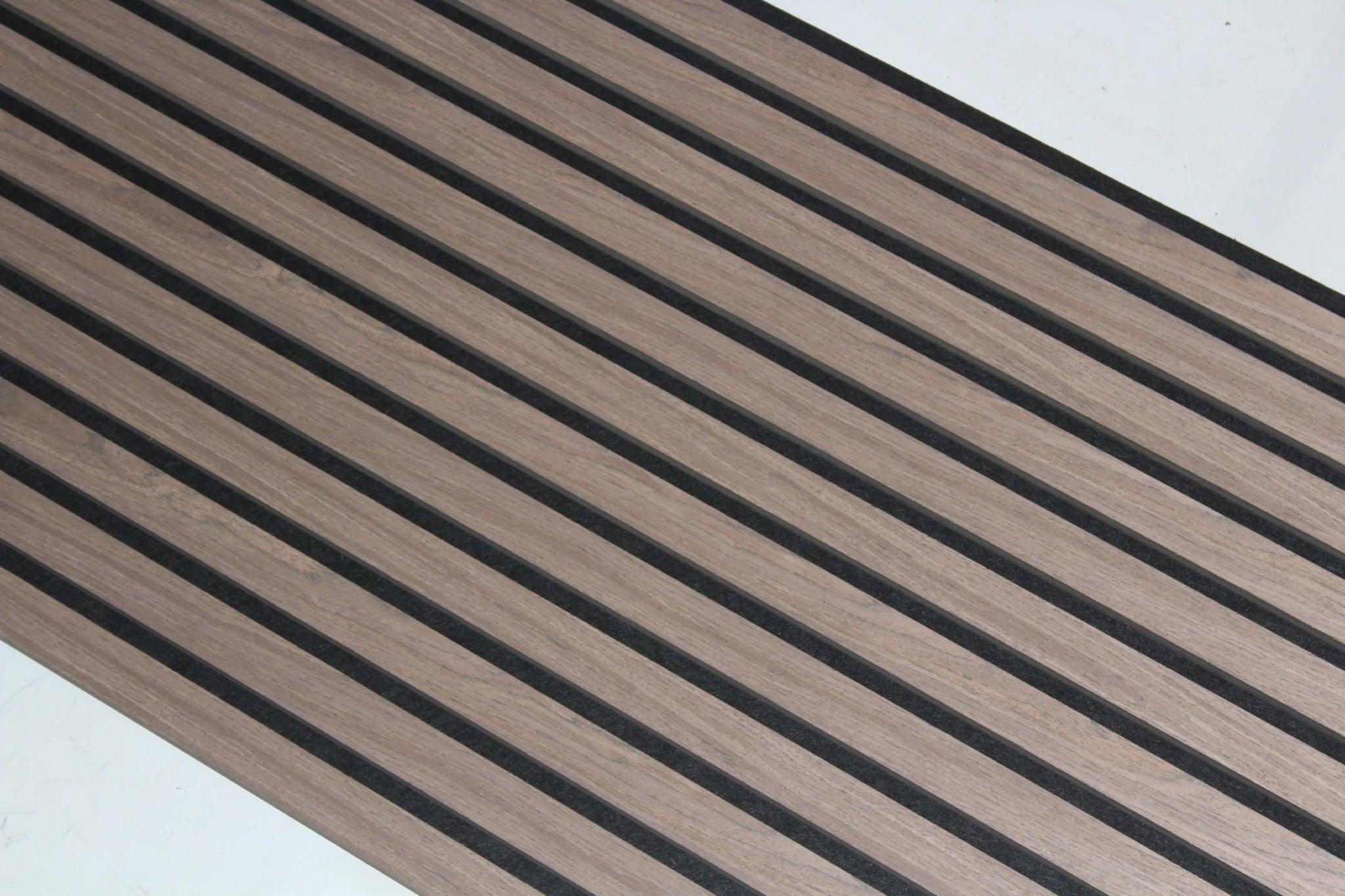 Akoestisch wandpaneel | Klassiek Walnoot | 270x60 cm -   - Elite Decoration