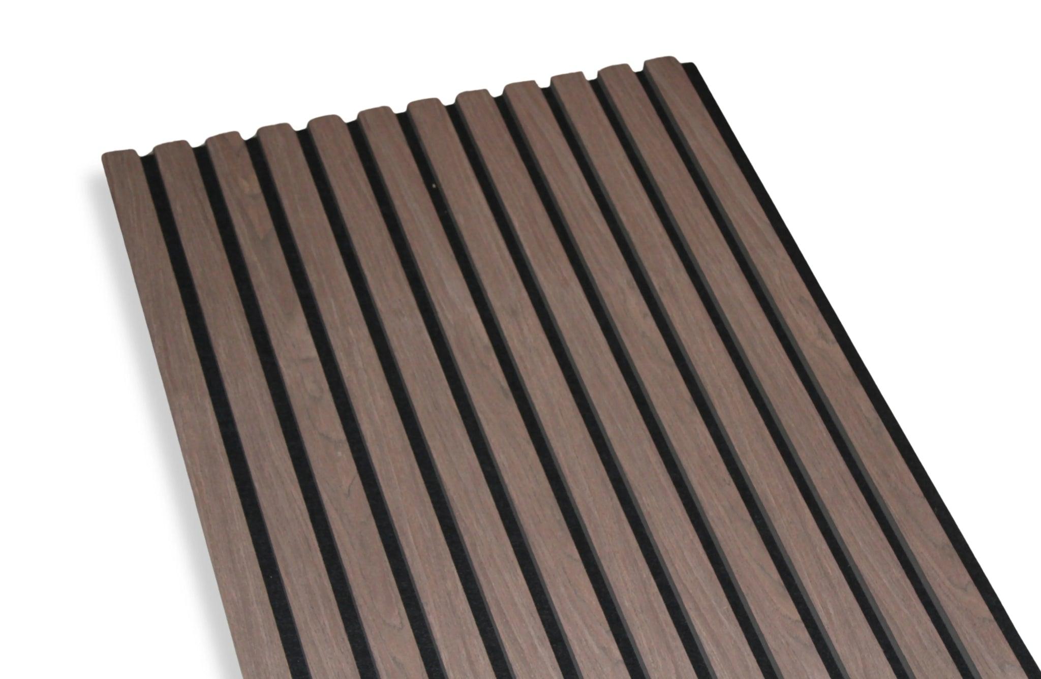 Akoestisch wandpaneel | Klassiek Walnoot | 270x60 cm -   - Elite Decoration